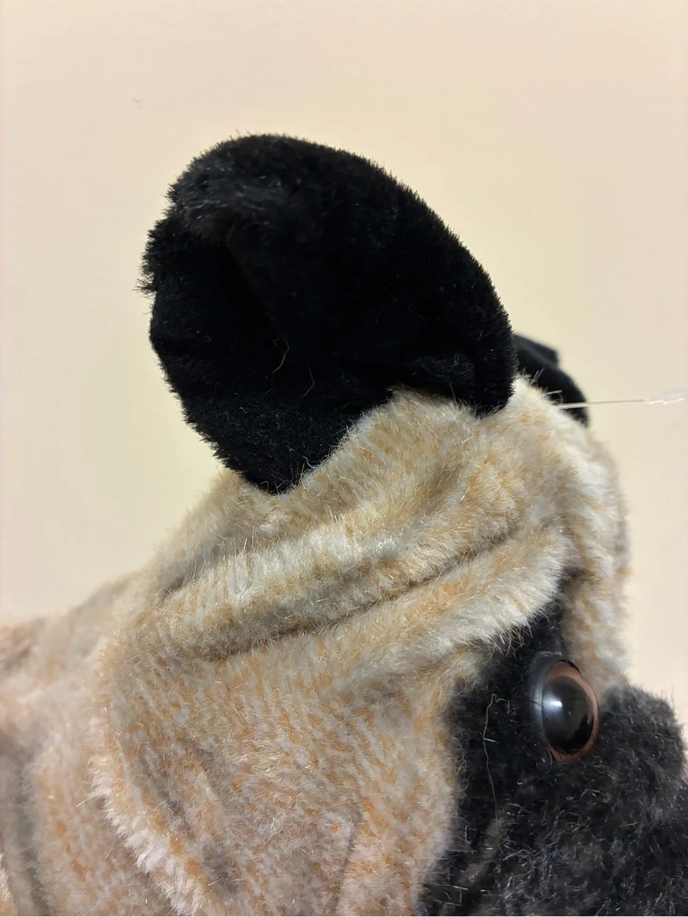 VINTAGE Aurora A&A Plush Pug Dog 11